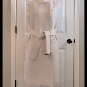 JCrew belted vest in Italian Wool vintage champagne size 6 never worn